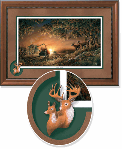 Sunset Harvest Elite Cameo Framed